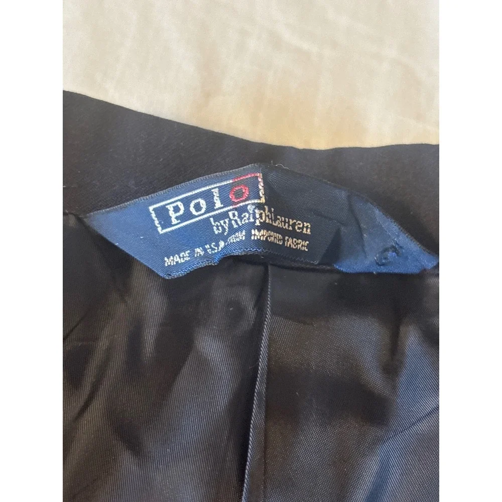 Polo Ralph Lauren Blazer Mens 42L Navy Blue  Gold‎ Crest Buttons USA